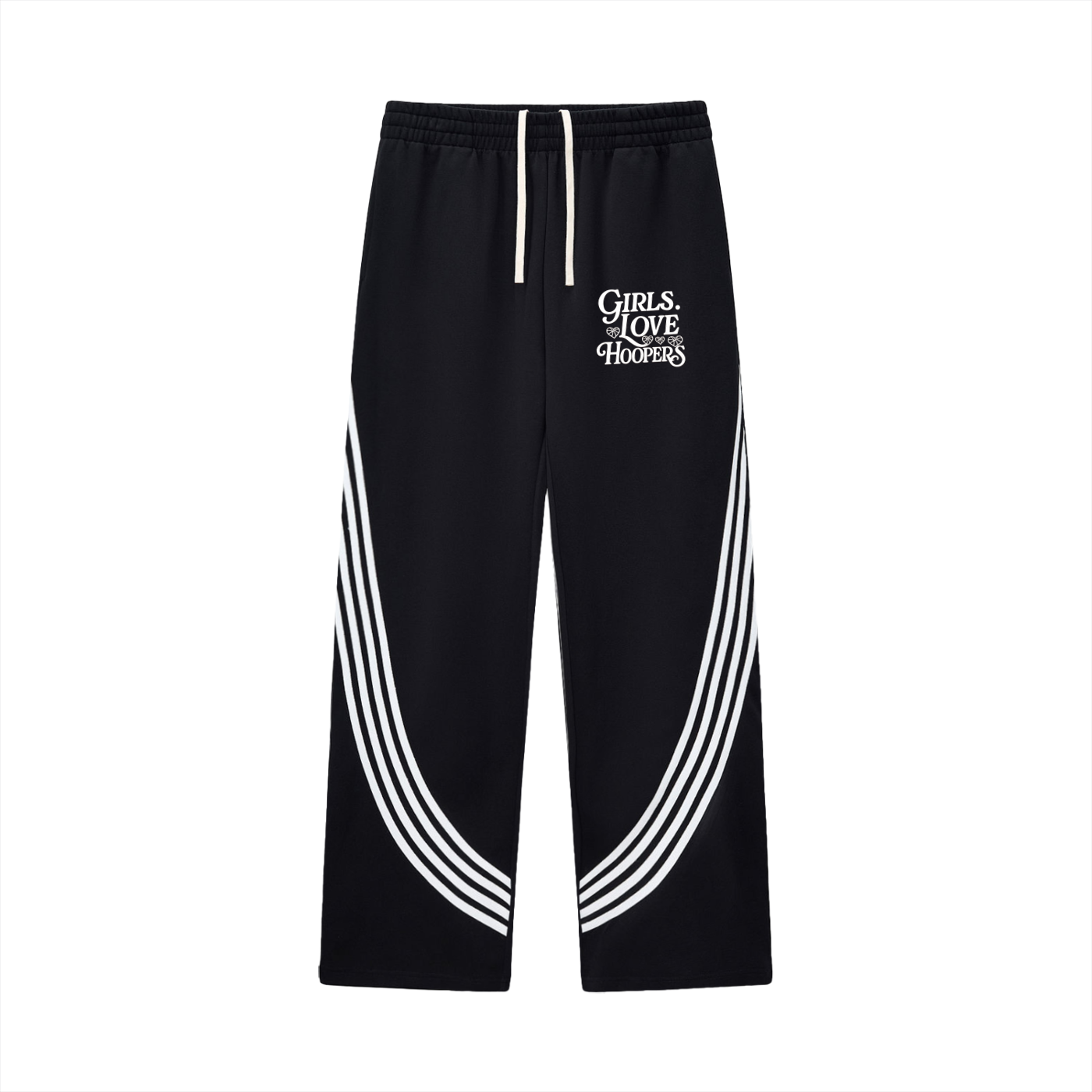 G.H.L. Curved Stripe Straight Sweatpants