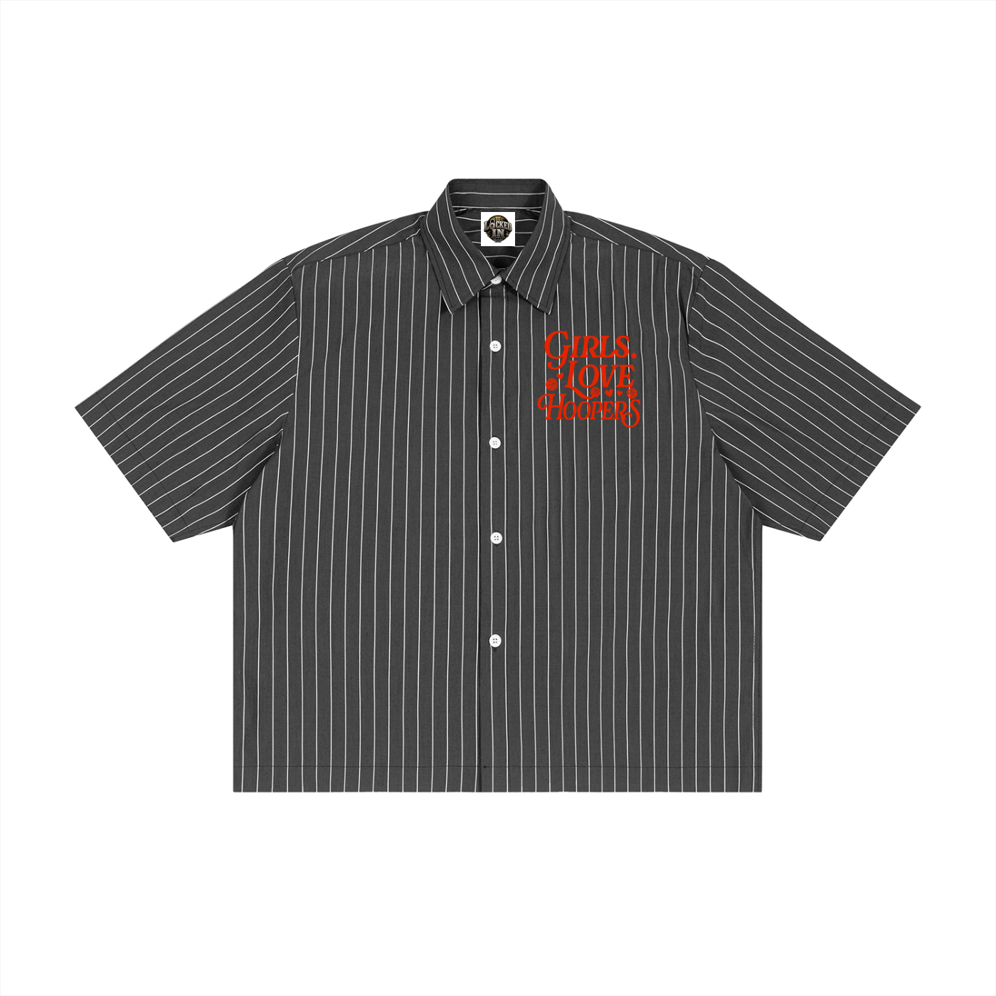 G.H.L. Striped Boxy Button-Up Shirt
