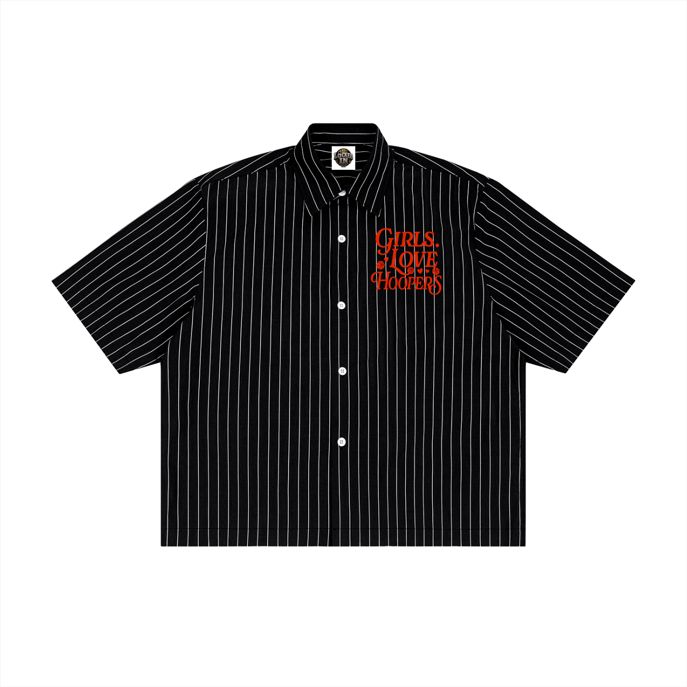G.H.L. Striped Boxy Button-Up Shirt